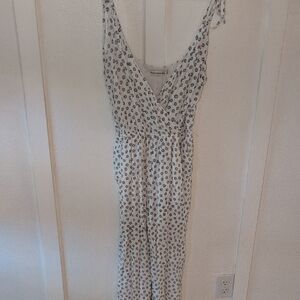 Abercrombie & Fitch Black and White Patterned Jumpsuit